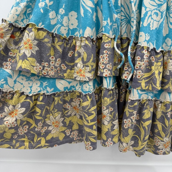 Daily Practice Anthropologie Dress Women Small Blue Gray Boho Peasant Prairie - Picture 5 of 12